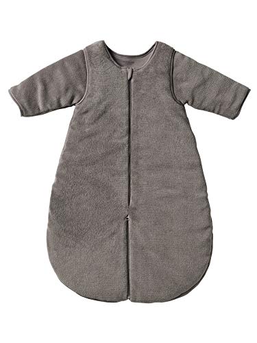 Vertbaudet Schlafsack/Overall für Babys, Mikrofaser Taupe 70 von Vertbaudet