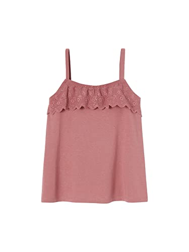 Vertbaudet Mädchen Top mit Volants aus Lochspitze Altrosa 146/152 von Vertbaudet