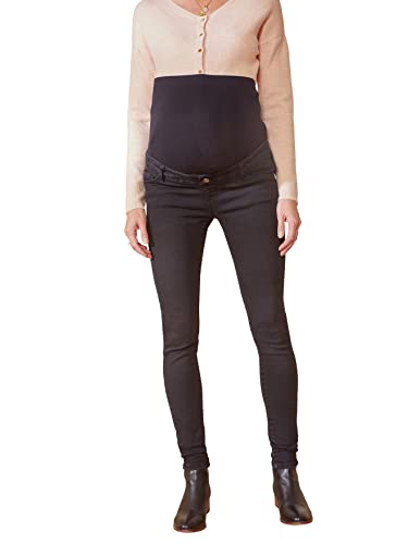 Vertbaudet Umstands-Jeans mit Stretch-Einsatz, Skinny-Fit dunkelgrau 40 von Vertbaudet