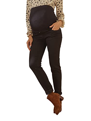 Vertbaudet Umstands-Jeans mit Stretch-Einsatz, Slim-Fit grau 44 von Vertbaudet