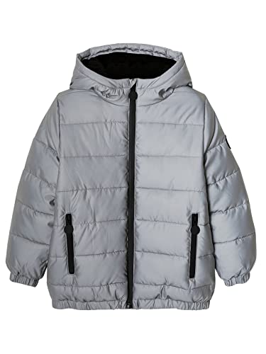 Vertbaudet Warme Jungen Steppjacke mit Recycling-Wattierung grau 146/152 von Vertbaudet