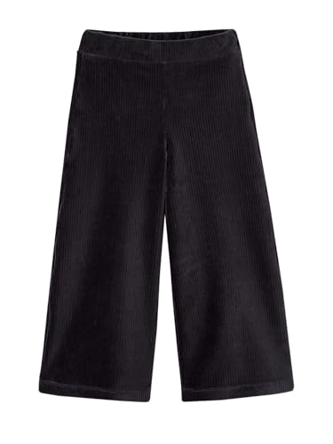Vertbaudet Weite Mädchen Cordhose, Bundweite verstellbar anthrazit 116 von Vertbaudet
