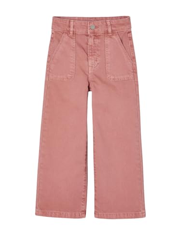 Vertbaudet Weite Mädchen Hose, Hüftweite Slim Altrosa 140 von Vertbaudet