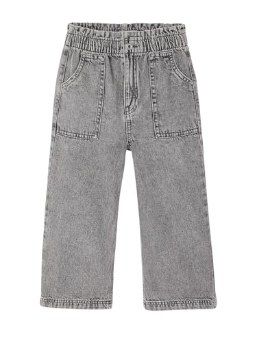 Vertbaudet Weite Mädchen Jeans im Worker-Style Grauer Denim 146/152 von Vertbaudet