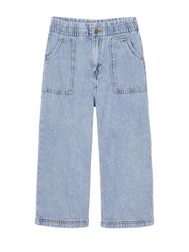 Vertbaudet Weite Mädchen Jeans im Worker-Style helles blau 122 von Vertbaudet
