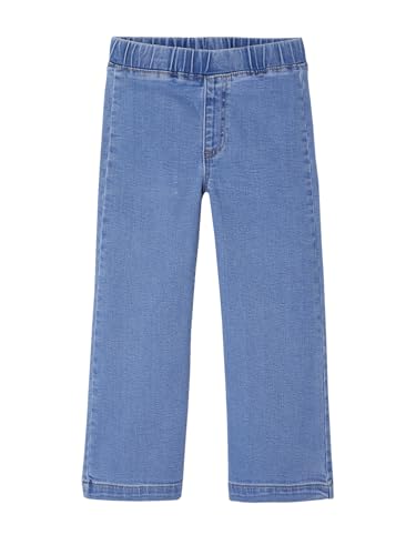 Vertbaudet Weite Mädchen Jeggings Basic Mittelblau 140 von Vertbaudet