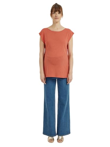 Vertbaudet Wendbares Umstands-Shirt aus Leinenmix Granatapfel 40/42 von Vertbaudet