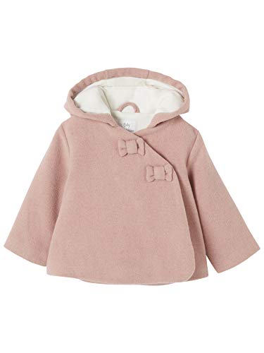 Vertbaudet Winterjacke für Baby Mädchen, Kapuze altrosa 80 von Vertbaudet