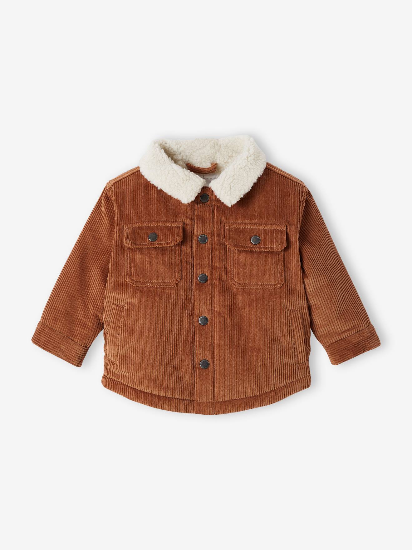 Warme Baby Cordjacke mit Recycling-Polyester von Vertbaudet