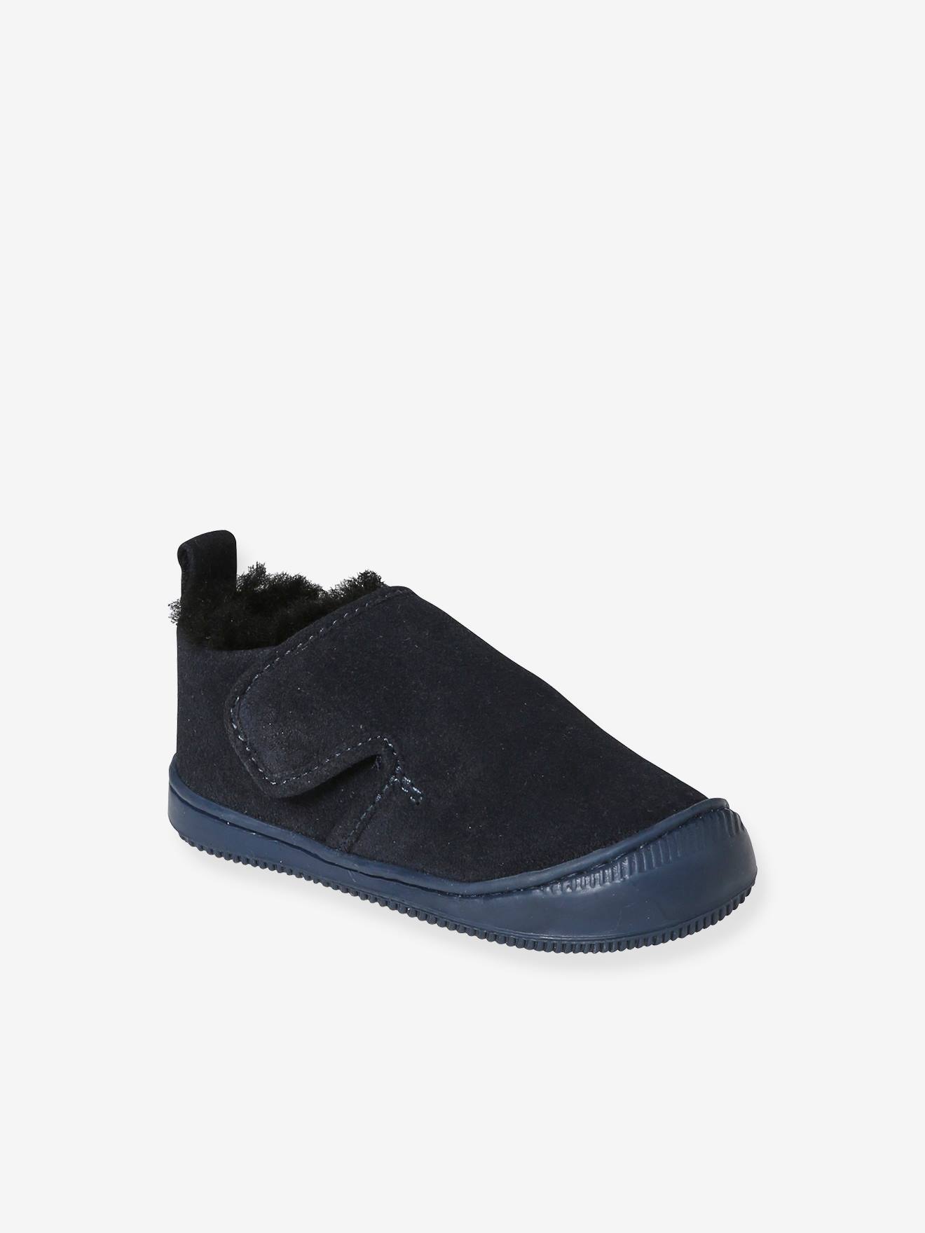 Warme Baby Hausschuhe mit Klettverschluss Warme Baby Hausschuhe mit Klettverschluss von Vertbaudet