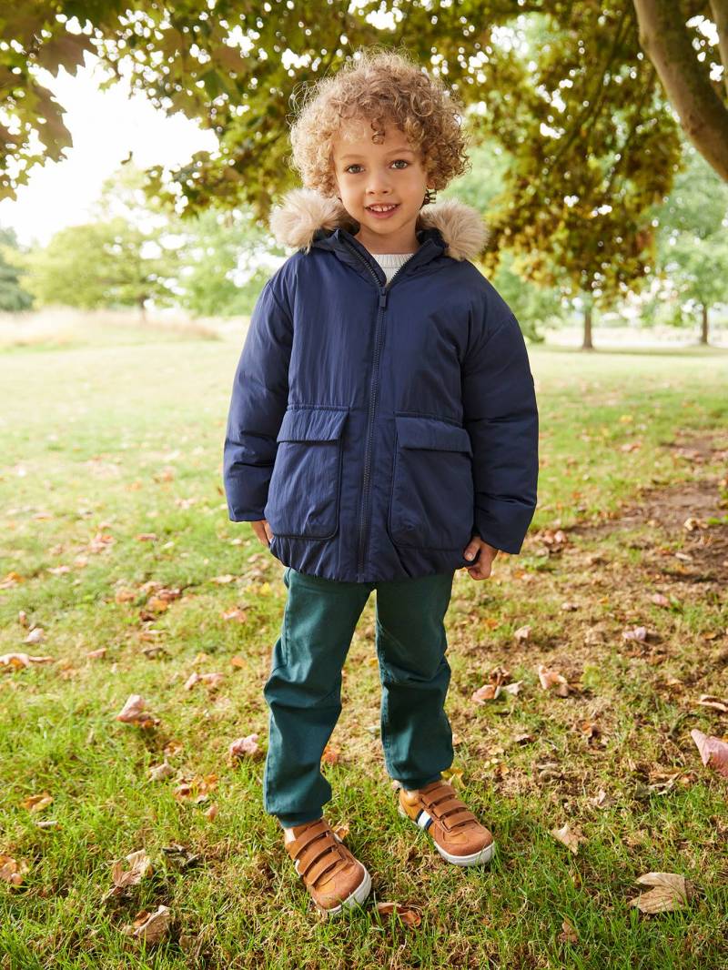 Warme Jungen Jacke mit Kapuze und Fleecefutter von Vertbaudet