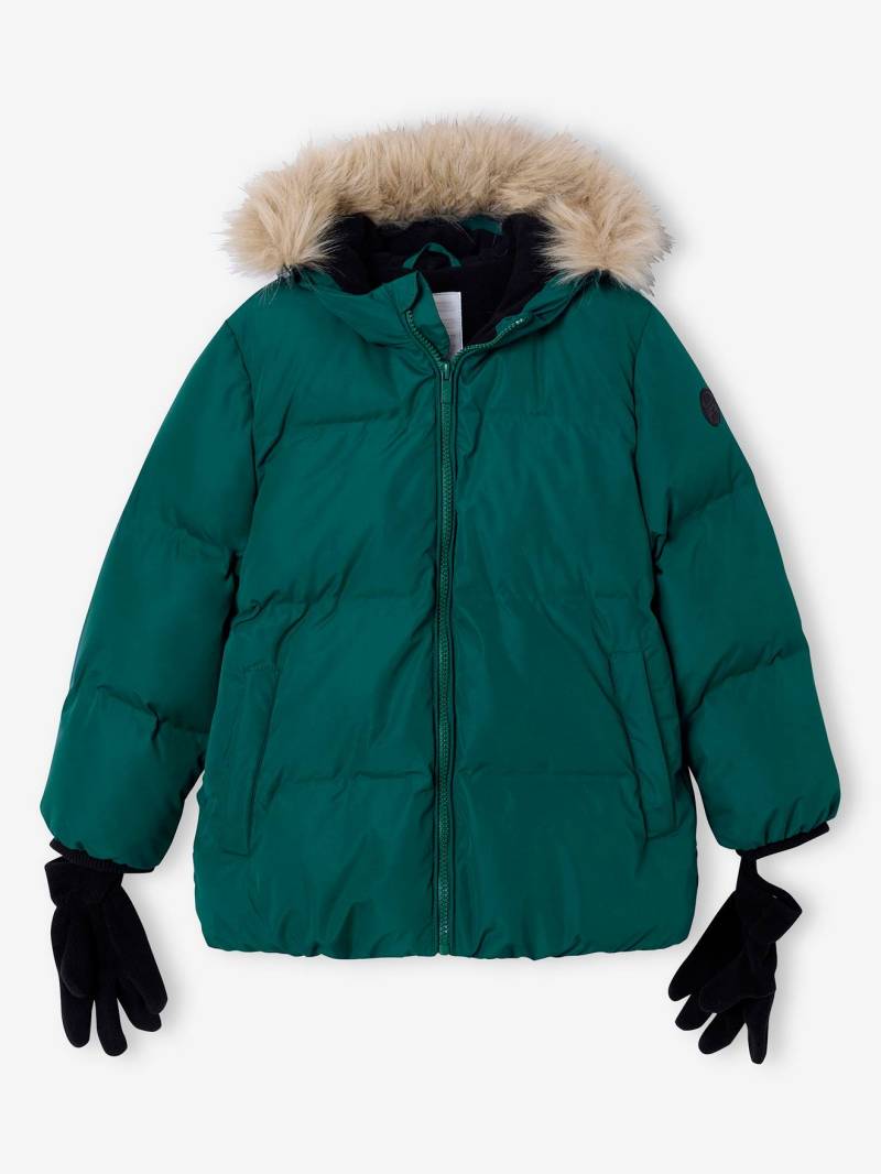 Warme Jungen Winterjacke mit Handschuhen und Recycling-Wattierung n von Vertbaudet