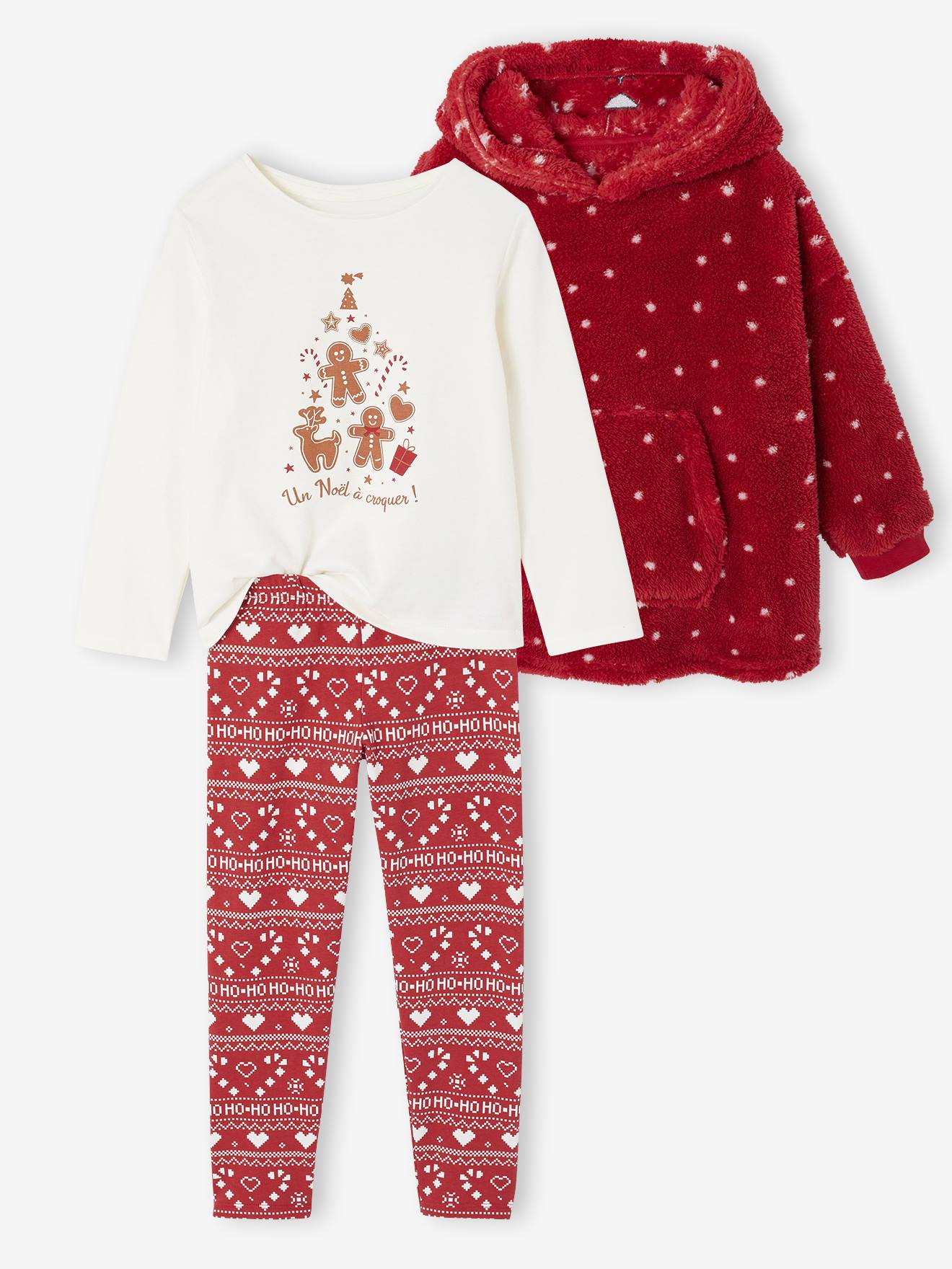 Weihnachts-Schlafanzug-Set Mädchen von Vertbaudet