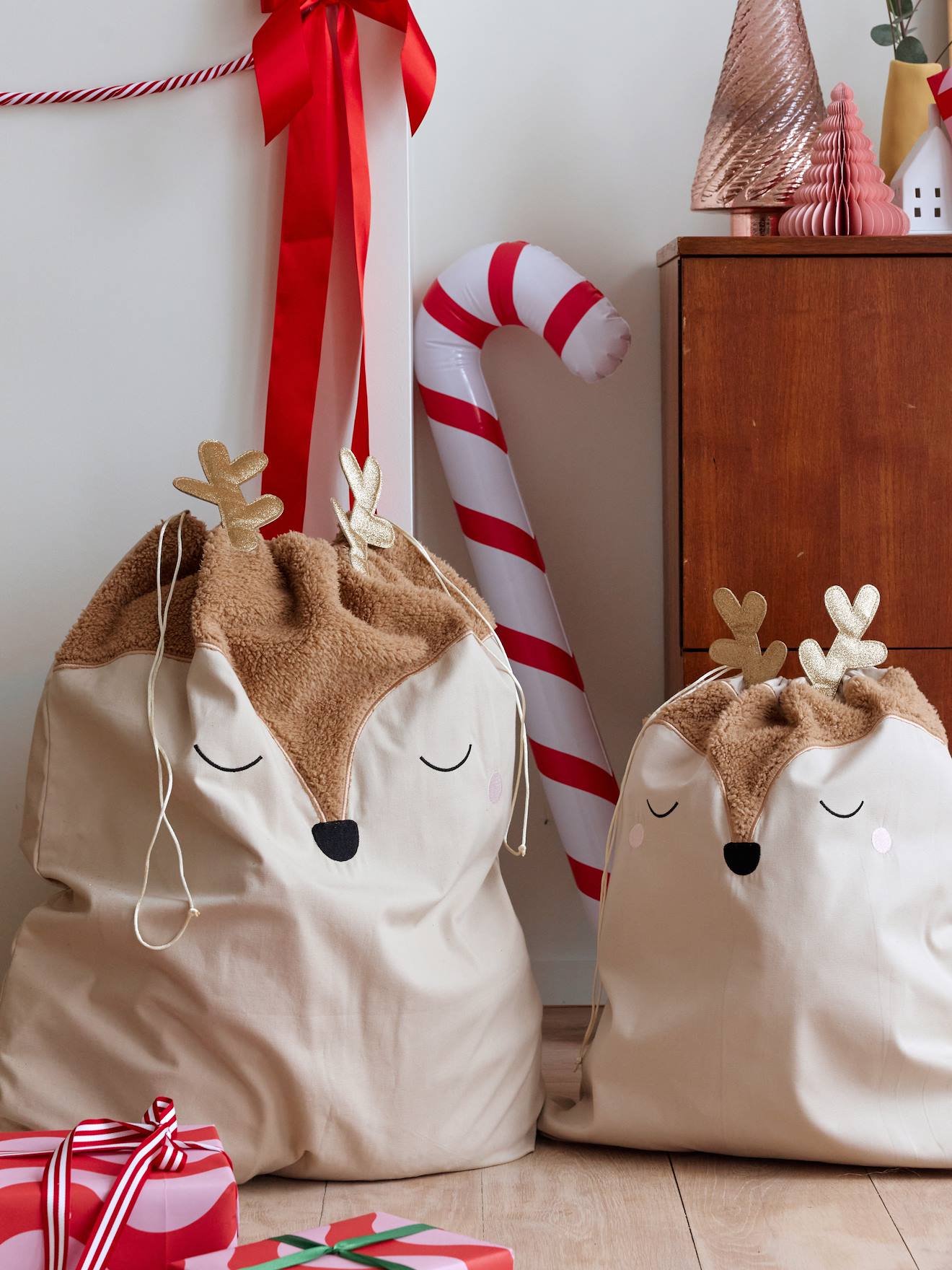 Weihnachtssack Rentier für Kinder von Vertbaudet