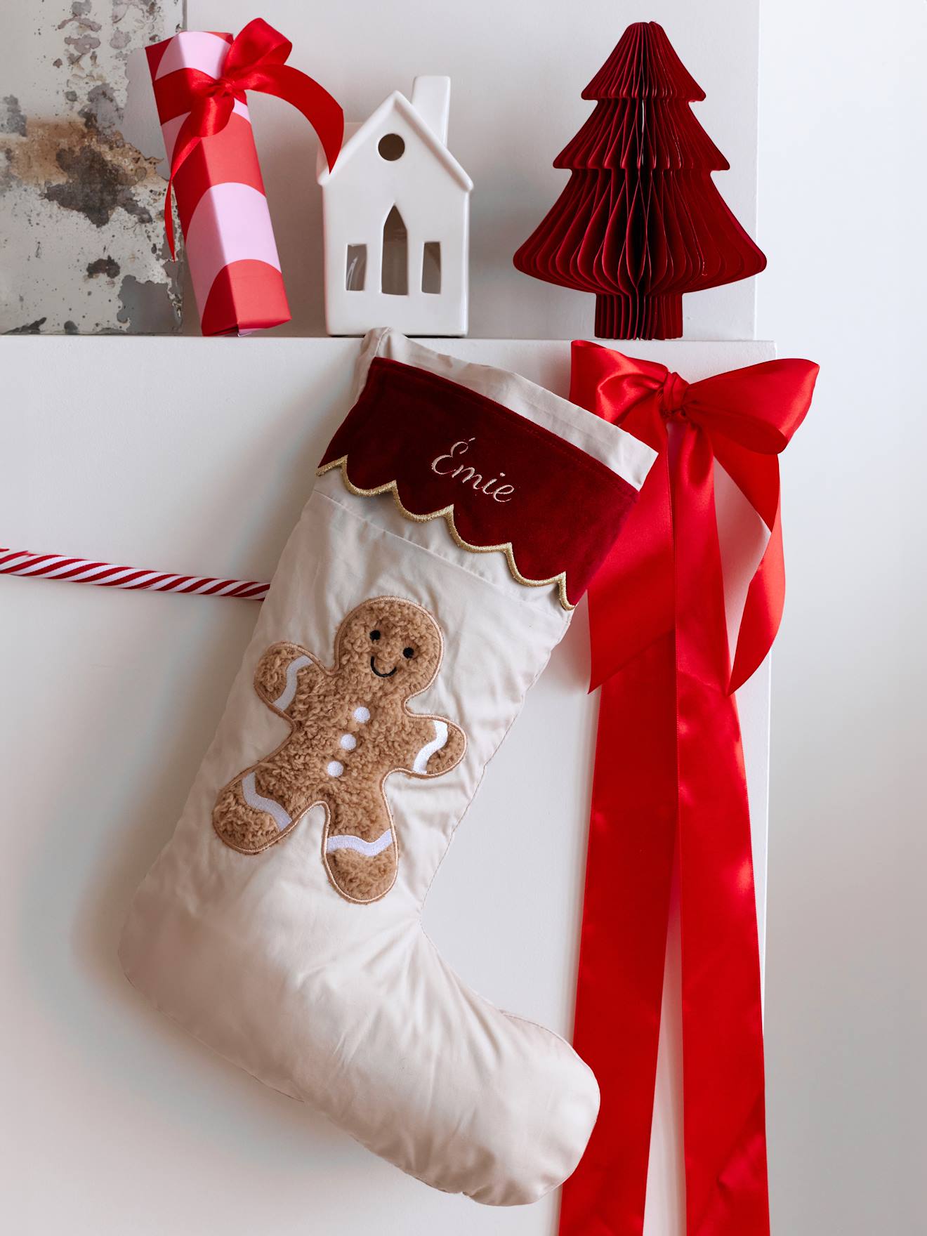 Weihnachtsstrumpf Lebkuchenmann von Vertbaudet