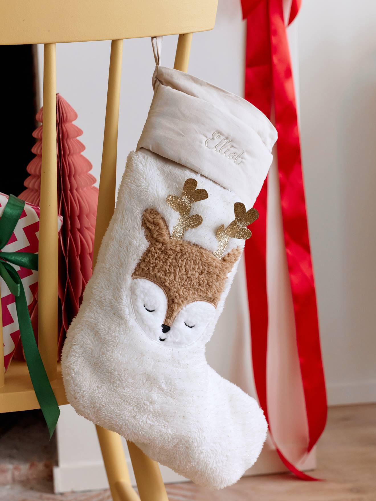 Weihnachtsstrumpf Rentier von Vertbaudet