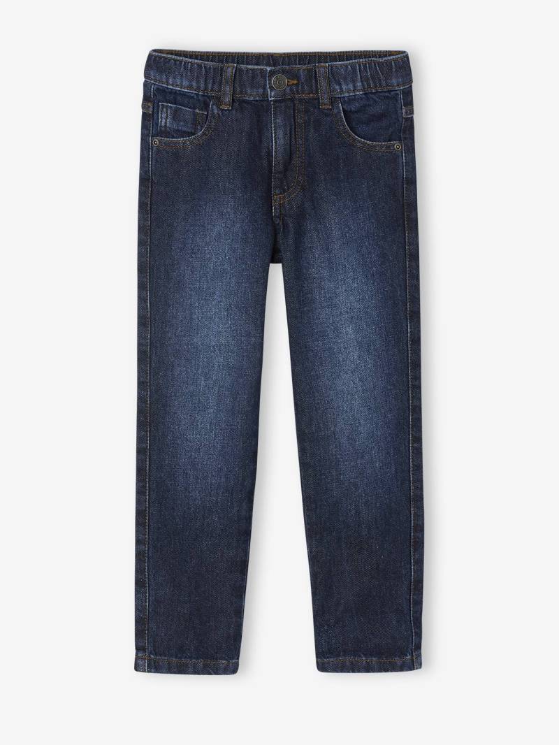 Weite Kinder Jeans mit verstellbarem Dehnbund von Vertbaudet