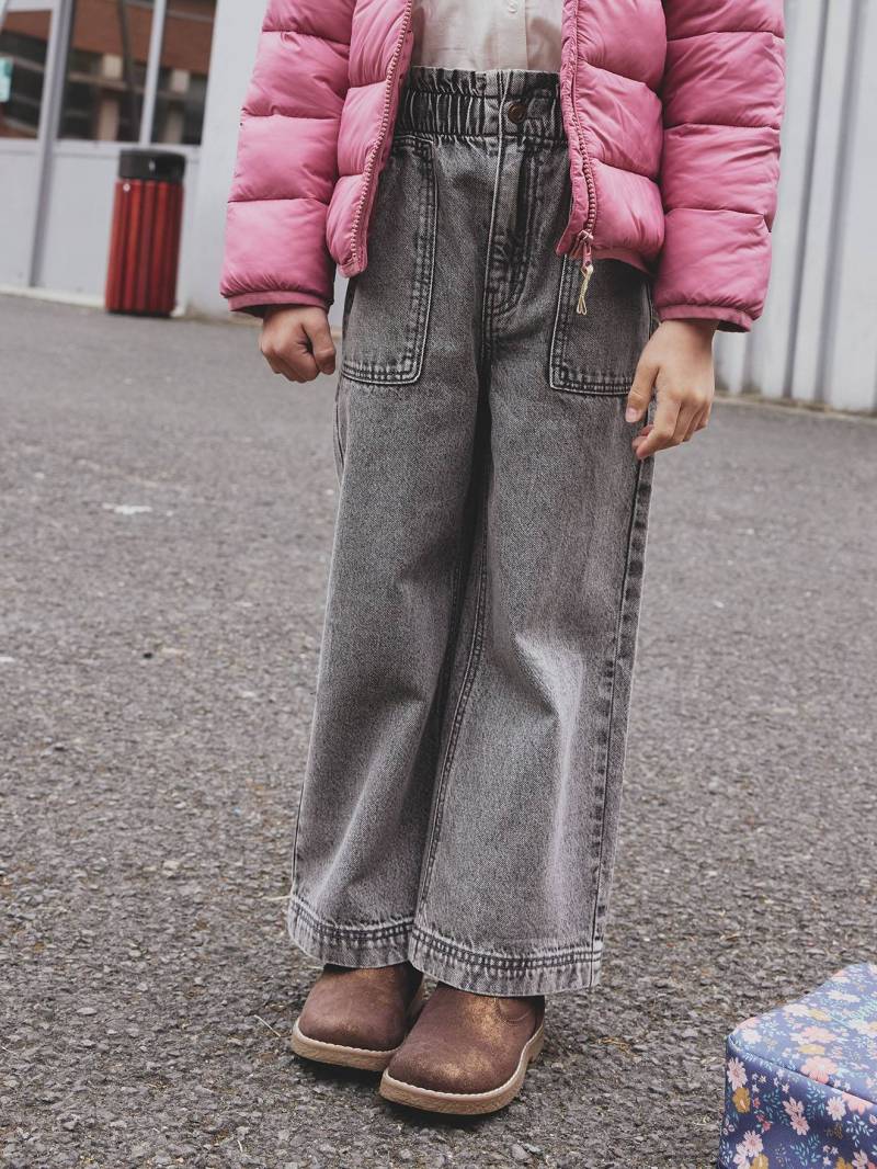 Weite Mädchen Jeans im Worker-Style er denim von Vertbaudet