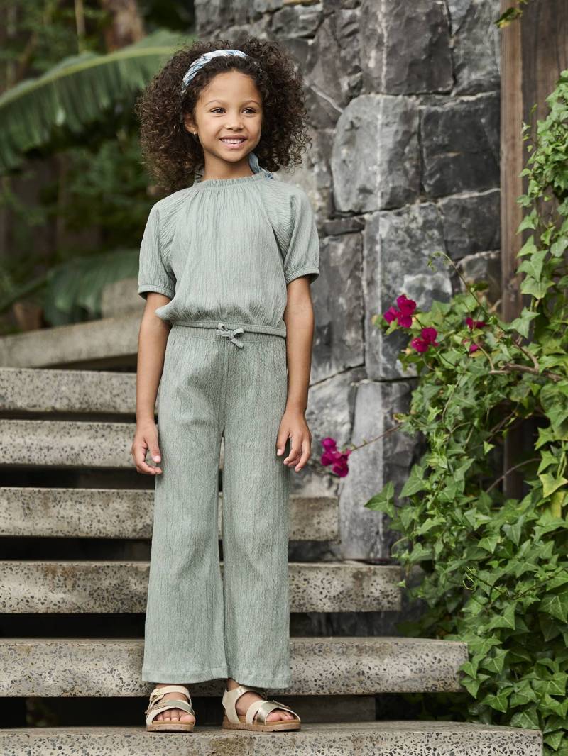 Weite Mädchen Stretch-Hose salbei von Vertbaudet