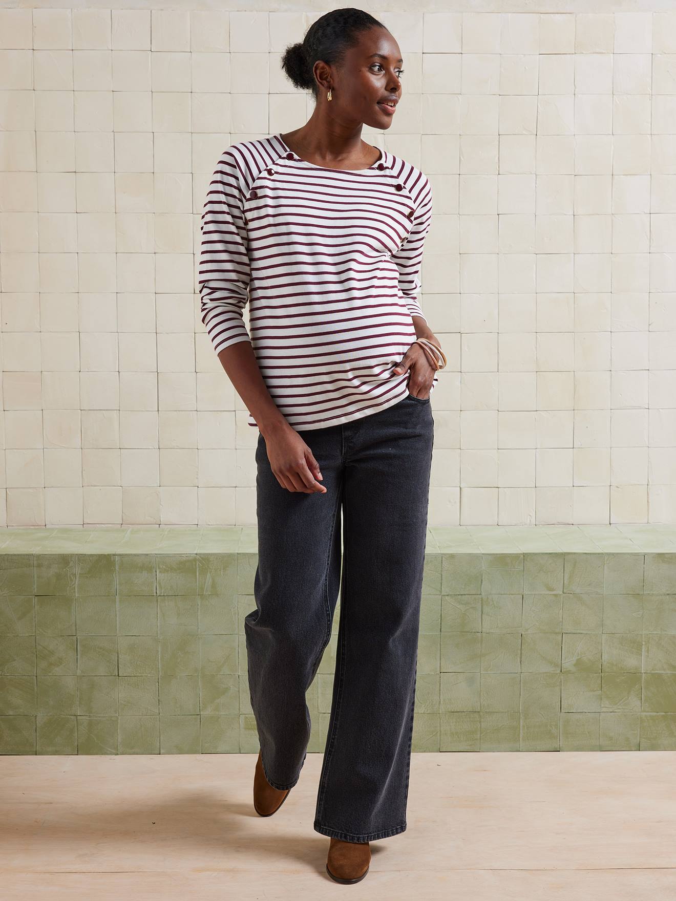 Weite Umstands-Jeans Weite Umstands-Jeans von Vertbaudet