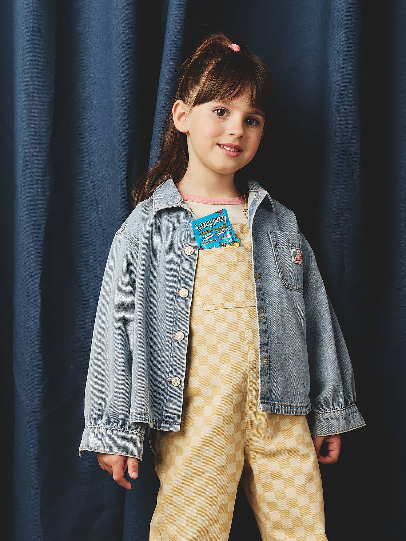 Weites Mädchen Jeanshemd helles von Vertbaudet