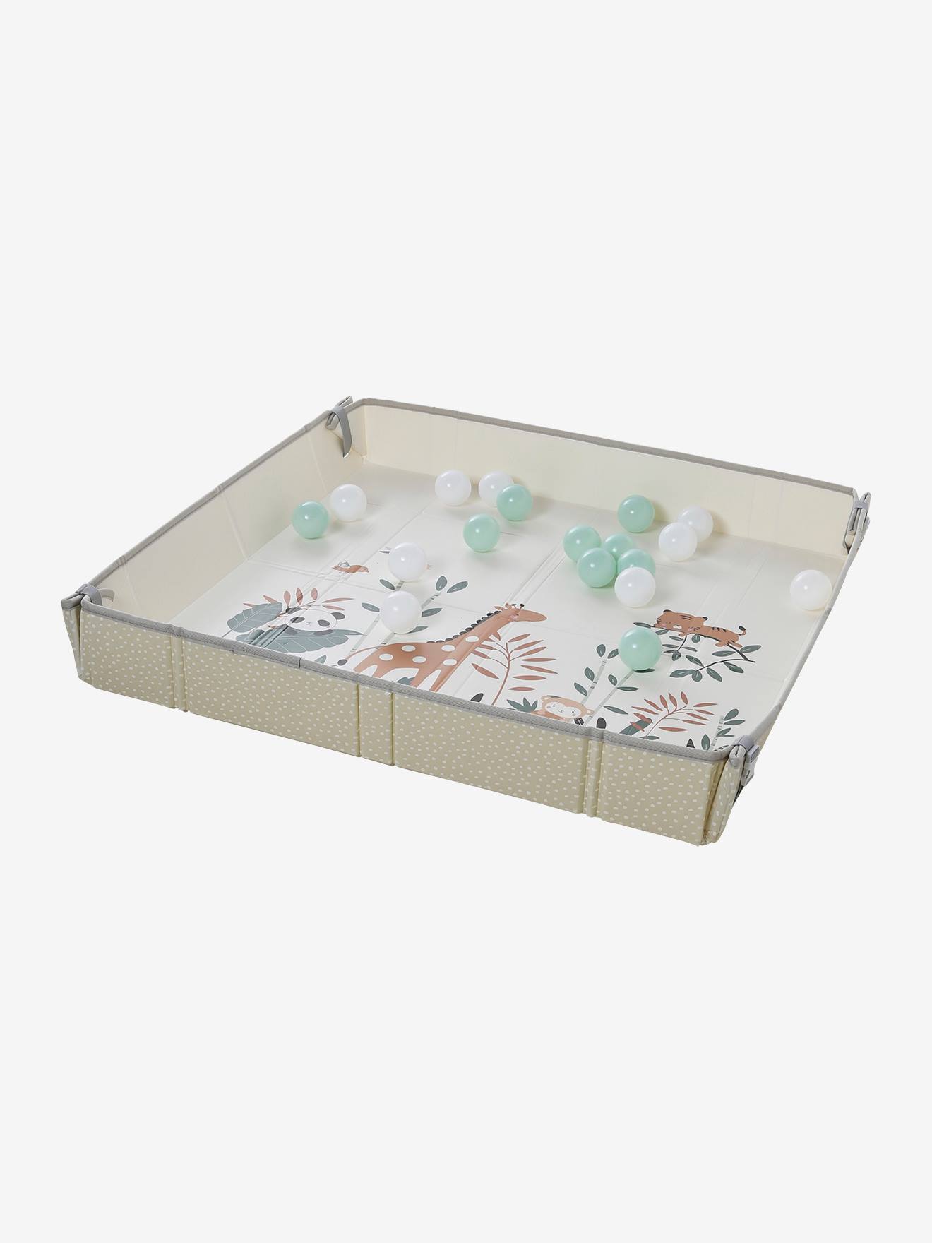 Wendbarer und faltbarer Spielteppich mit Bällen von Vertbaudet