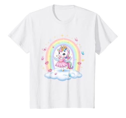 Kinder Magische Einhornprinzessin Rainbow Fairy Bekleidung für süße T-Shirt Kinder Magische Einhornprinzessin Rainbow Fairy Bekleidung für süße T-Shirt von Verträumte magische süße Mädchenkleidung