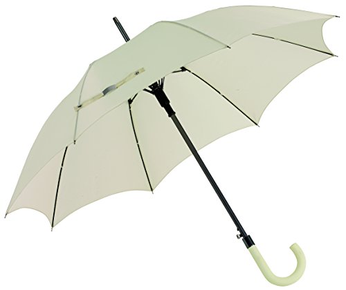 Preiswert&Gut Stockschirm Automatik Sturmfest, ein großer und stabiler Regenschirm für Damen und Herren, zuverlässiger Wetterschutz, Beige 103 cm von Vertrieb durch Preiswert & Gut