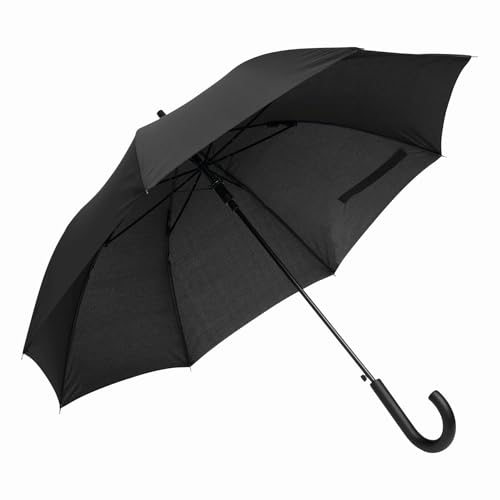 Preiswert&Gut Stockschirm Automatik für zuverlässigen Schutz, stabiler und windfester Regenschirm für Damen und Herren in schwarz, 103 cm von Vertrieb durch Preiswert & Gut