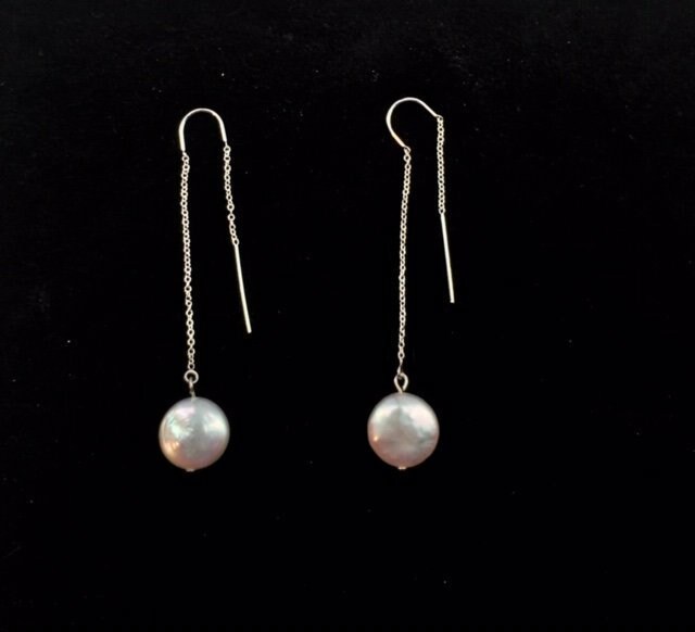 Hängend | Coin-Perle An Perlsen von VeruniqueVT