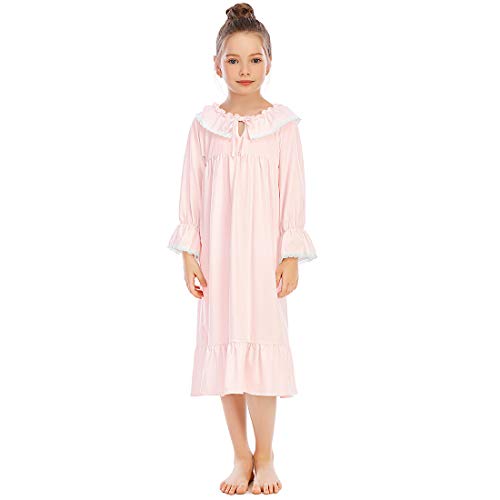 Verve Jelly Kleinkind Kleine Mädchen Baumwolle Nachthemden Prinzessin Schlafkleid Langarm Pyjama Herbst Nachtwäsche Kleid von Verve Jelly