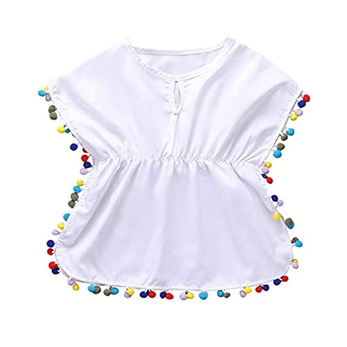 Verve Jelly Mädchen Badeanzug Cover Ups Badeanzug Strandkleid Baby Mädchen Bademode Wraps mit Bommel Quaste Sarong Wickelrock Weiß 110 4–5 Jahre Verve Jelly Mädchen Badeanzug Cover Ups Badeanzug Strandkleid Baby Mädchen Bademode Wraps mit Bommel Quaste Sarong Wickelrock Weiß 110 4–5 Jahre von Verve Jelly