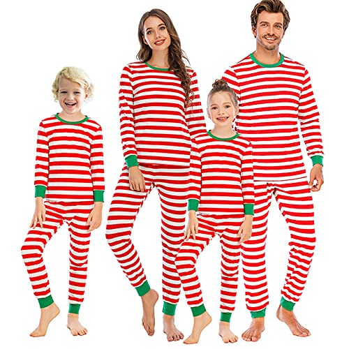 Verve Jelly Passendes Familien-Weihnachtspyjama-Set Jungen Mädchen Urlaub Pjs für Damen Herren Nachtwäsche Kleidung Outfit Damen-Rot XXL von Verve Jelly