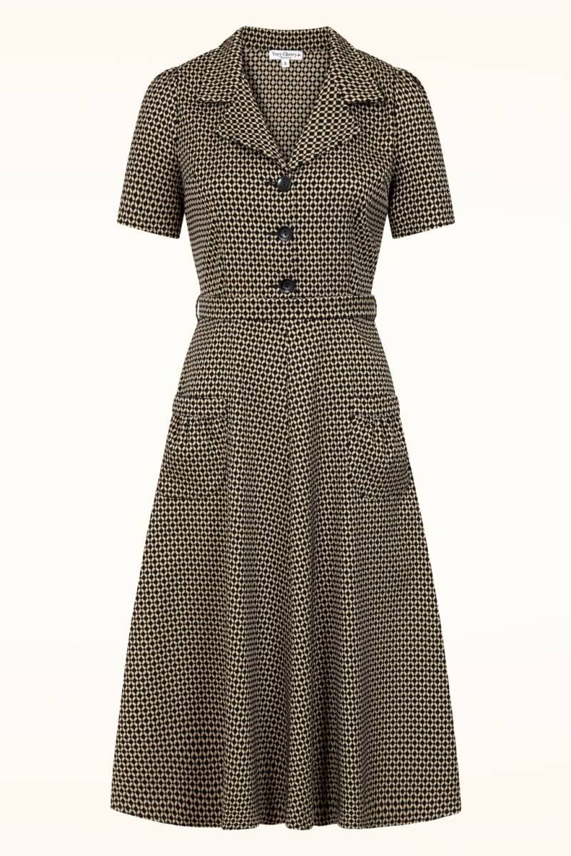Revers Safiya Midikleid mehrfarbig von Very Cherry
