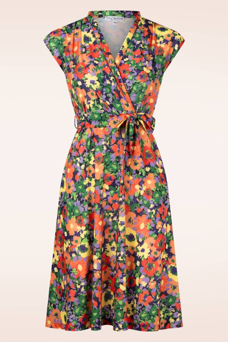 Tuscany Blumen Wickelkleid in Multi von Very Cherry