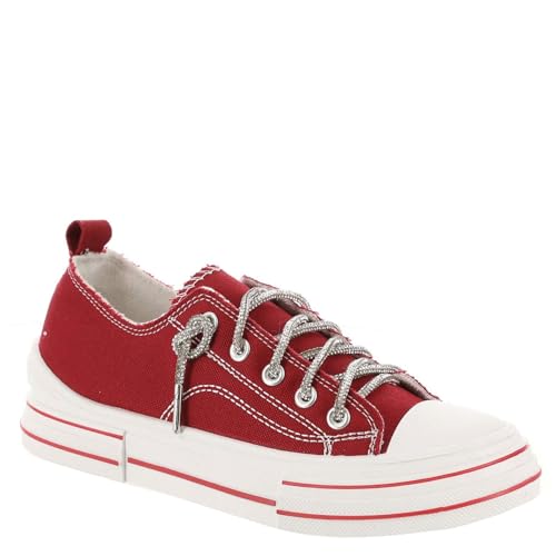 Very G Aman Damen-Sneaker aus Segeltuch zum Schnüren, Rot 2, 38 EU von Very G