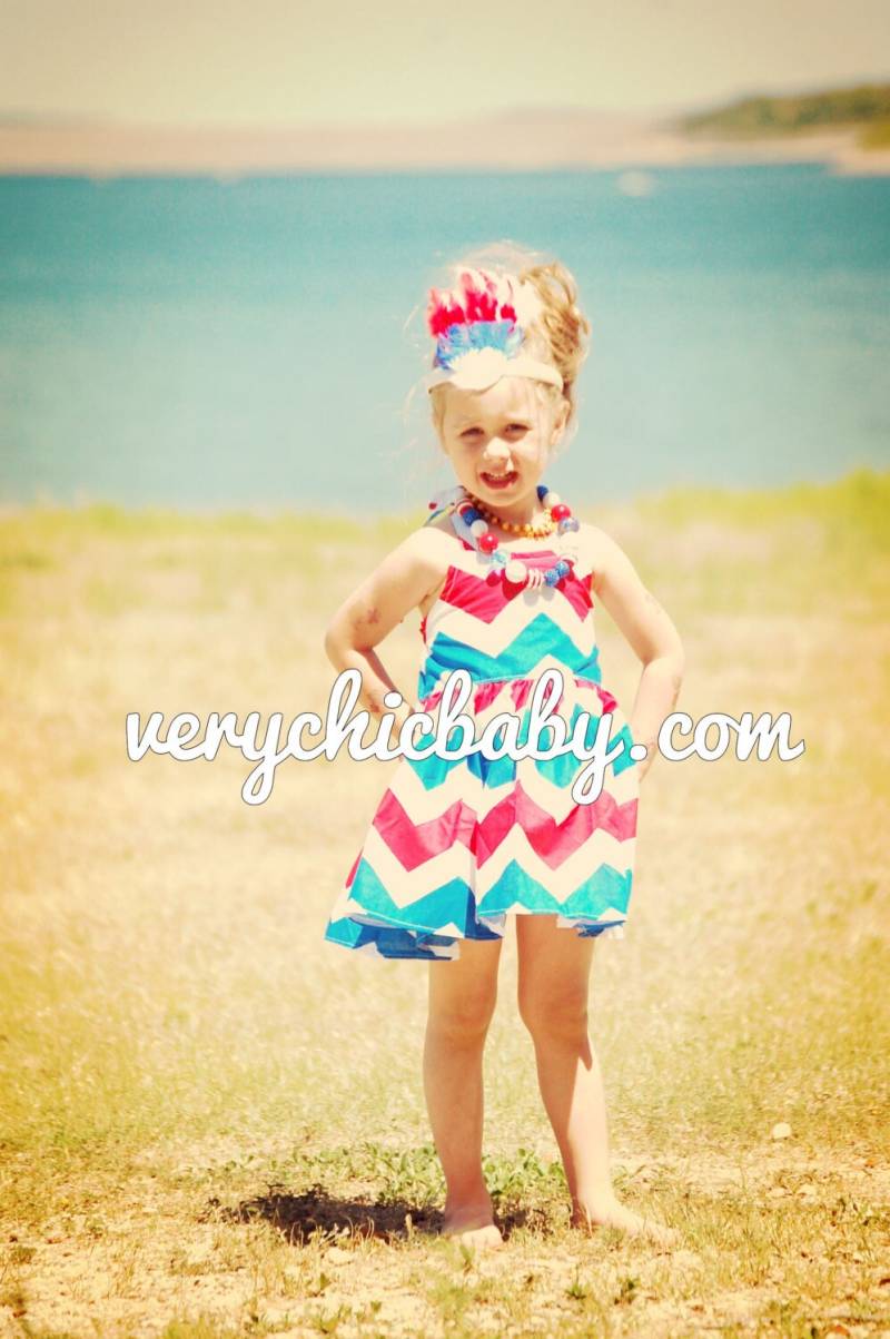 4. Juli Kleid Für Mädchen, Kleid, Feuerwerk Zum Unabhängigkeitstag von VeryChicBaby