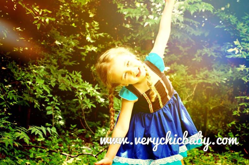 Anna Die Eiskönigin Kostüm Für Mädchen, Kleid, Frozen Kostüm, Kleinkind Von Baby Kleid von VeryChicBaby