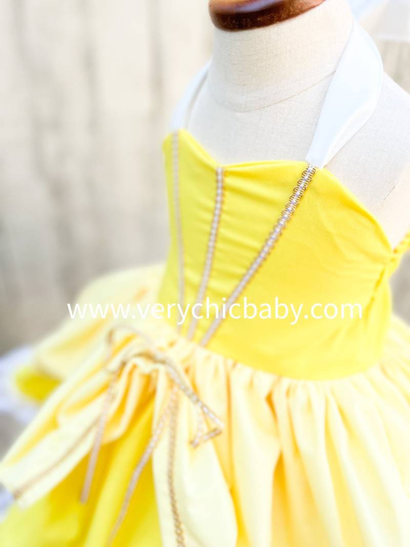 Belle Kostüm Für Kleine Mädchen | Kleine Kleid Größen Von 6 Monate Bis Gr. 8 Princess Birthday von VeryChicBaby