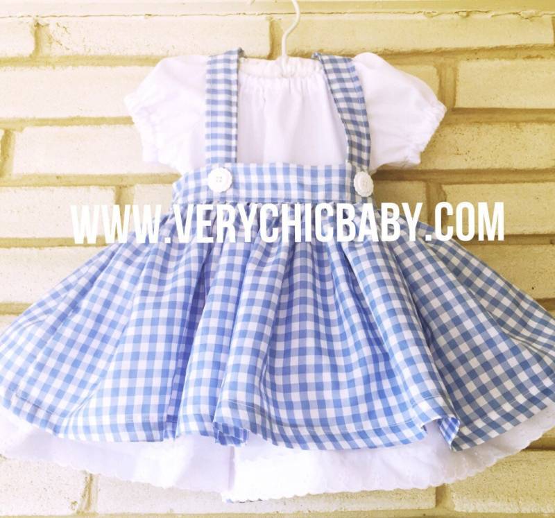 Mädchen Dorothy Gingham Kleid Kostüm von VeryChicBaby