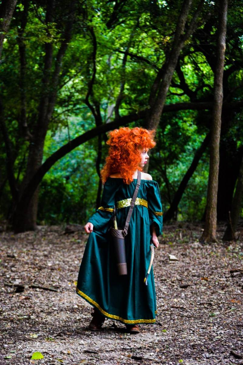 Merida Kleid, Kleid Mädchen, The Brave Kostüm Benutzerdefinierte Bauern Mädchenkostüm, Mädchenkleid von VeryChicBaby