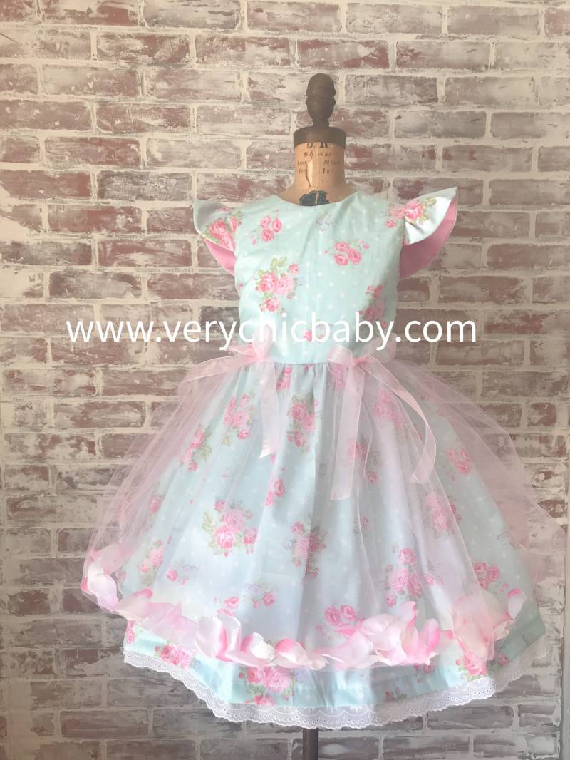 Osterkleid, Osterkleid Mädchen, Blumenkleid von VeryChicBaby
