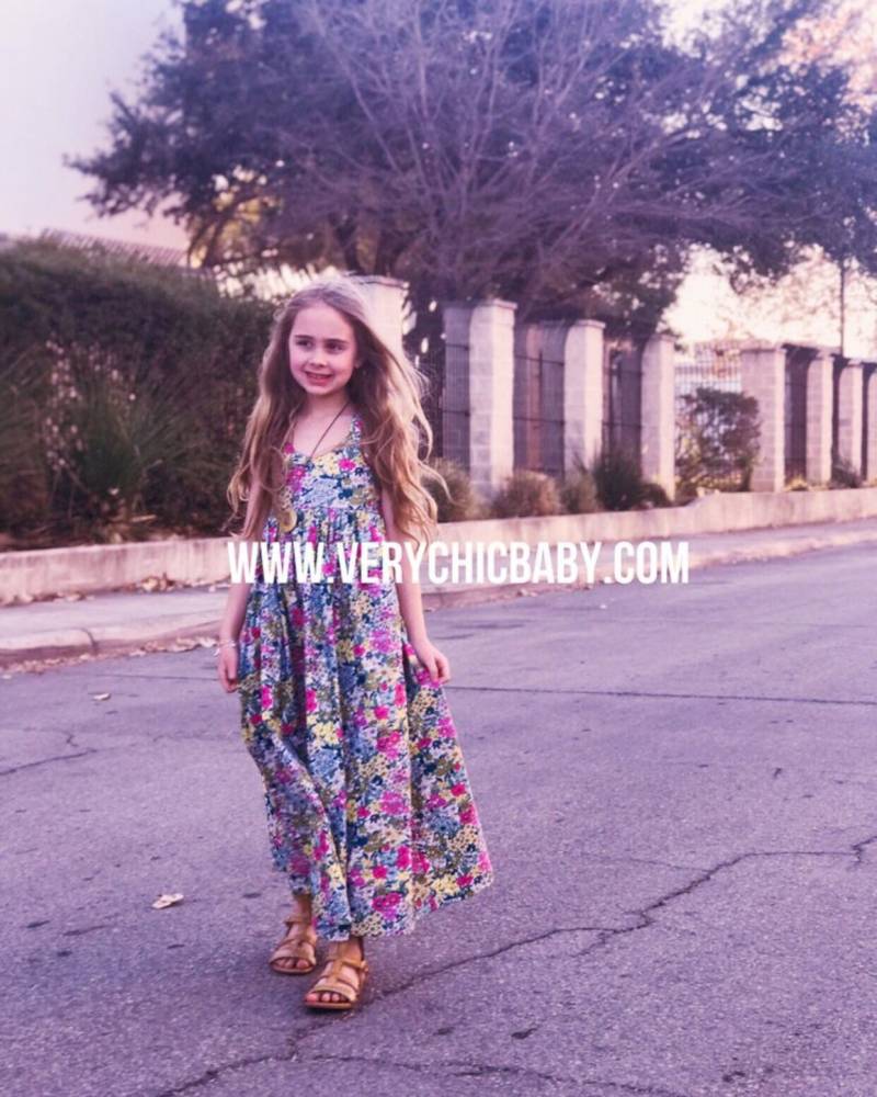 Wildblumenkleid Mädchen, Mädchen Blumenkleid, Floral Maxikleid Maxikleid, Sommerkleid, Sommerkleid von VeryChicBaby