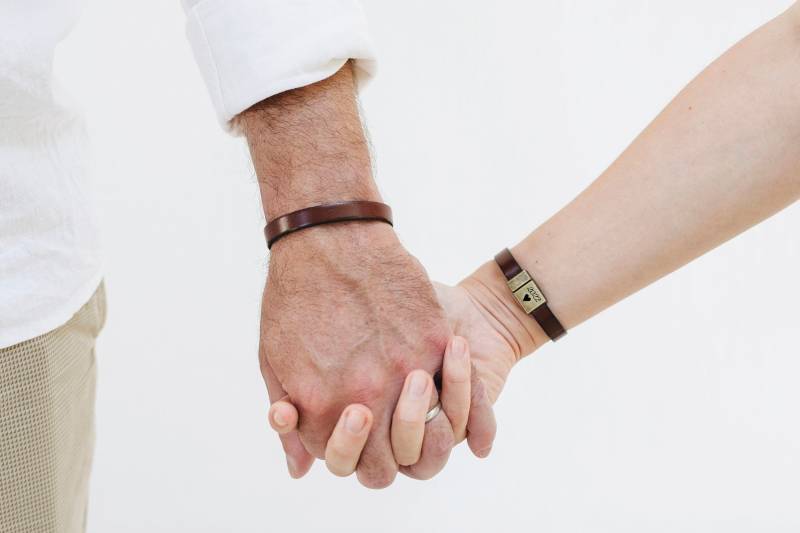 Geschenk Für Paar Armband Passende Armbänder 3 Jahre Jahrestag Personalisierte Sein Lang Distanz Valentinstag von VeryManyGifts