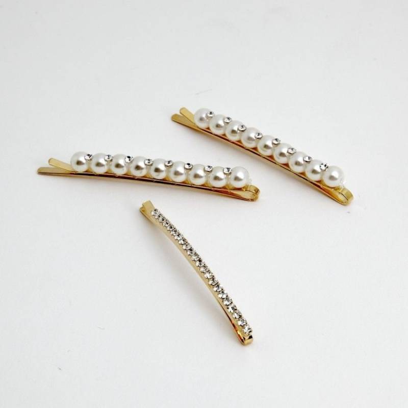 Eine Reihe Von Perle Strass Bobby Pin Ziemlich Elegante Haarspange Frauen von VeryShine