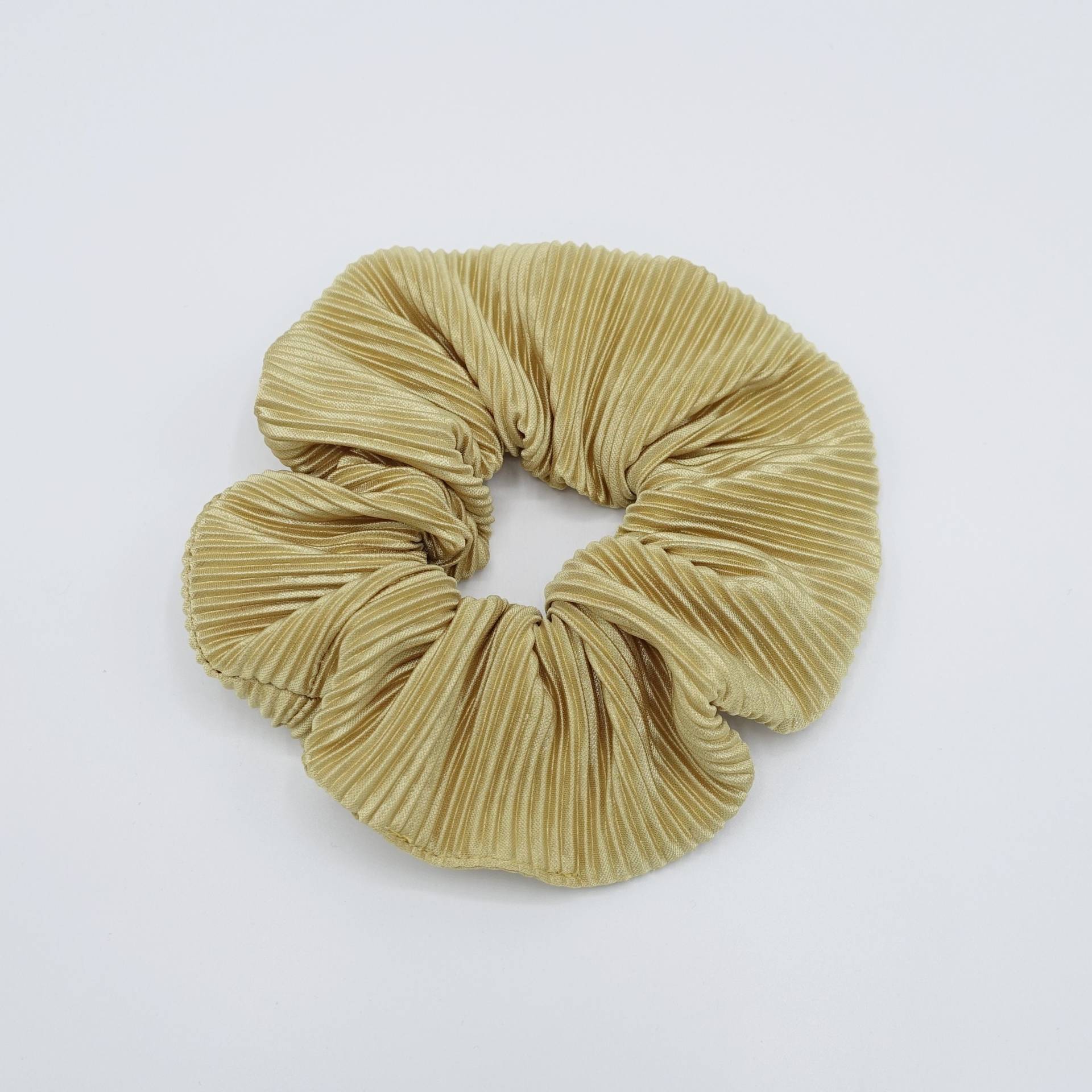 Glänzende Plissee Stoff Scrunchies Frauen Haar Elastisch Scrunchie von VeryShine