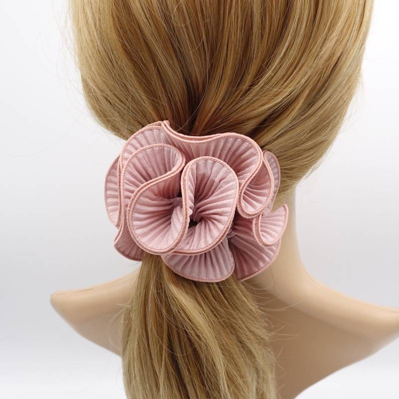 Plissierte Scrunchies 2 Eckiges Unikat Frühlingshaar Scrunchy Frauen Haar Accessoire von VeryShine