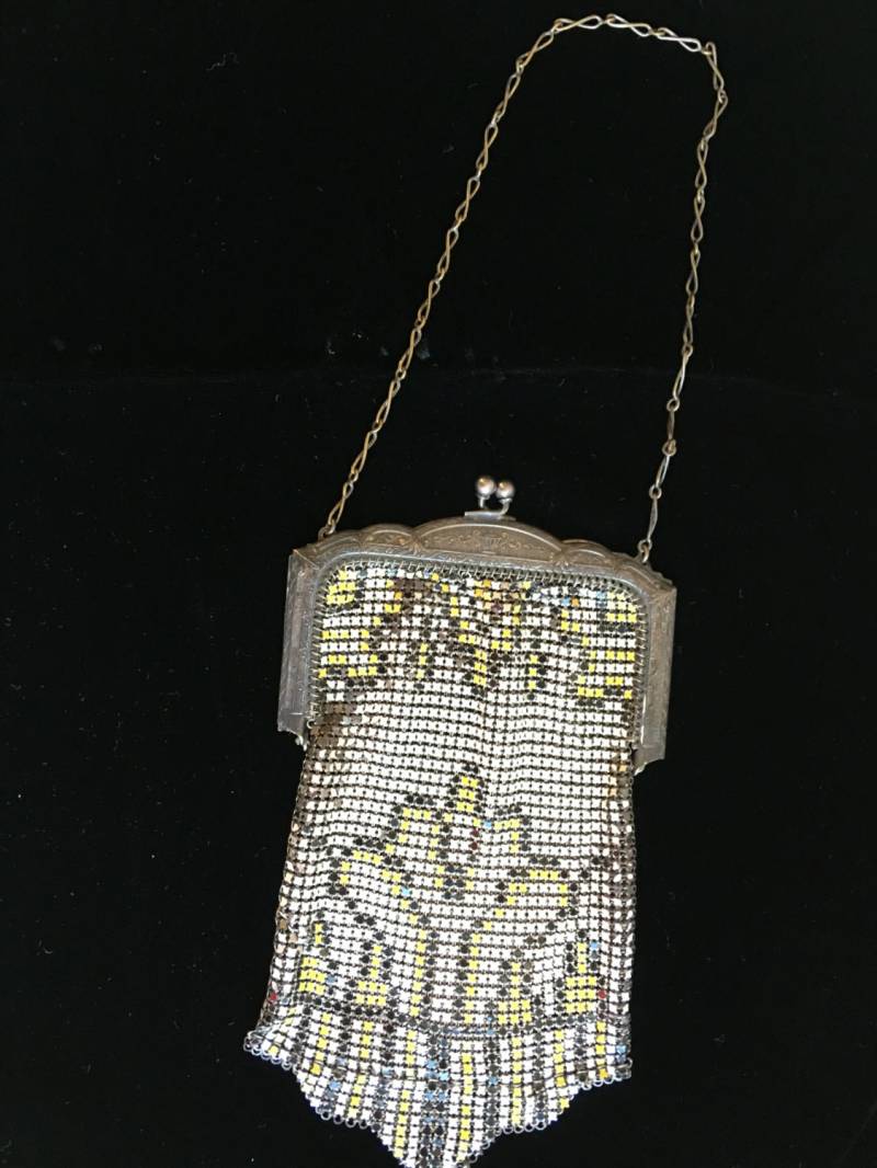 20Er Jahre Emaille Metall Mesh Abendtasche, Geldbörse, Downton Abby Geldbörse von VeryVictorianStudio