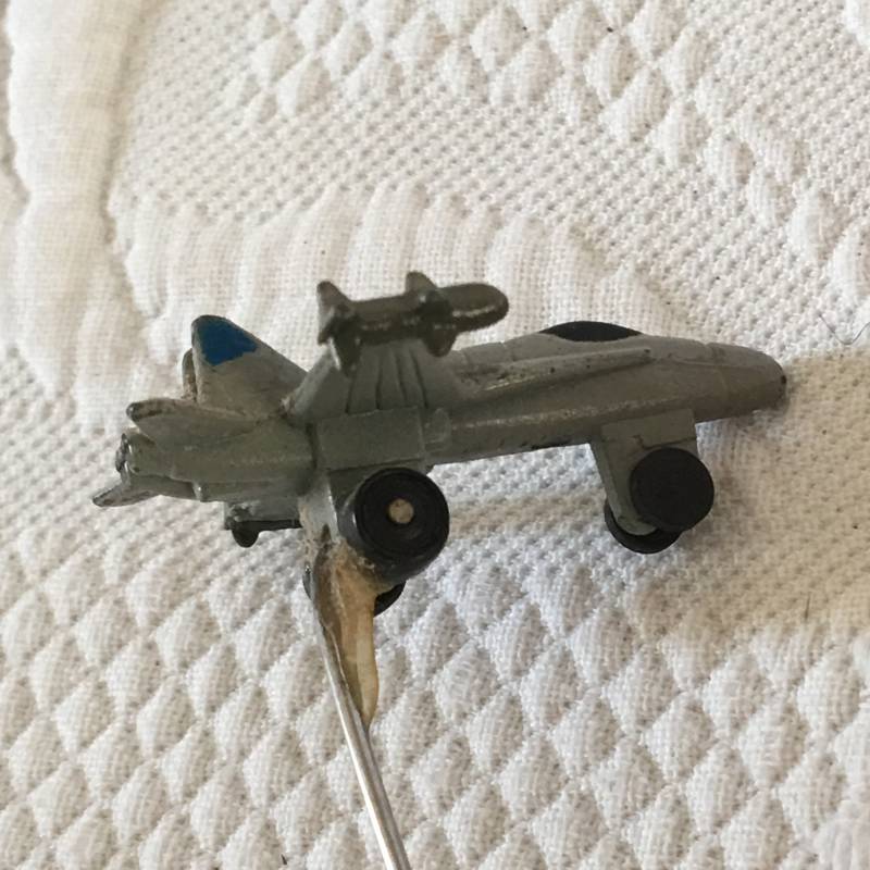 Vintage Usaf Jet Hut Pin. Einzigartige Silber Hutnadel. Kleiner Metall Mit Drehenden Rädern Am Ende Einer von VeryVictorianStudio