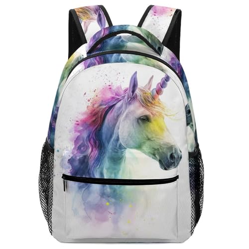 VesFy Schöne Pferde Freizeitrucksack Tier Grundschule Schultaschen Verstellbare Gurte Buchtasche Rucksäcke Für Jungen Mädchen One Size von VesFy